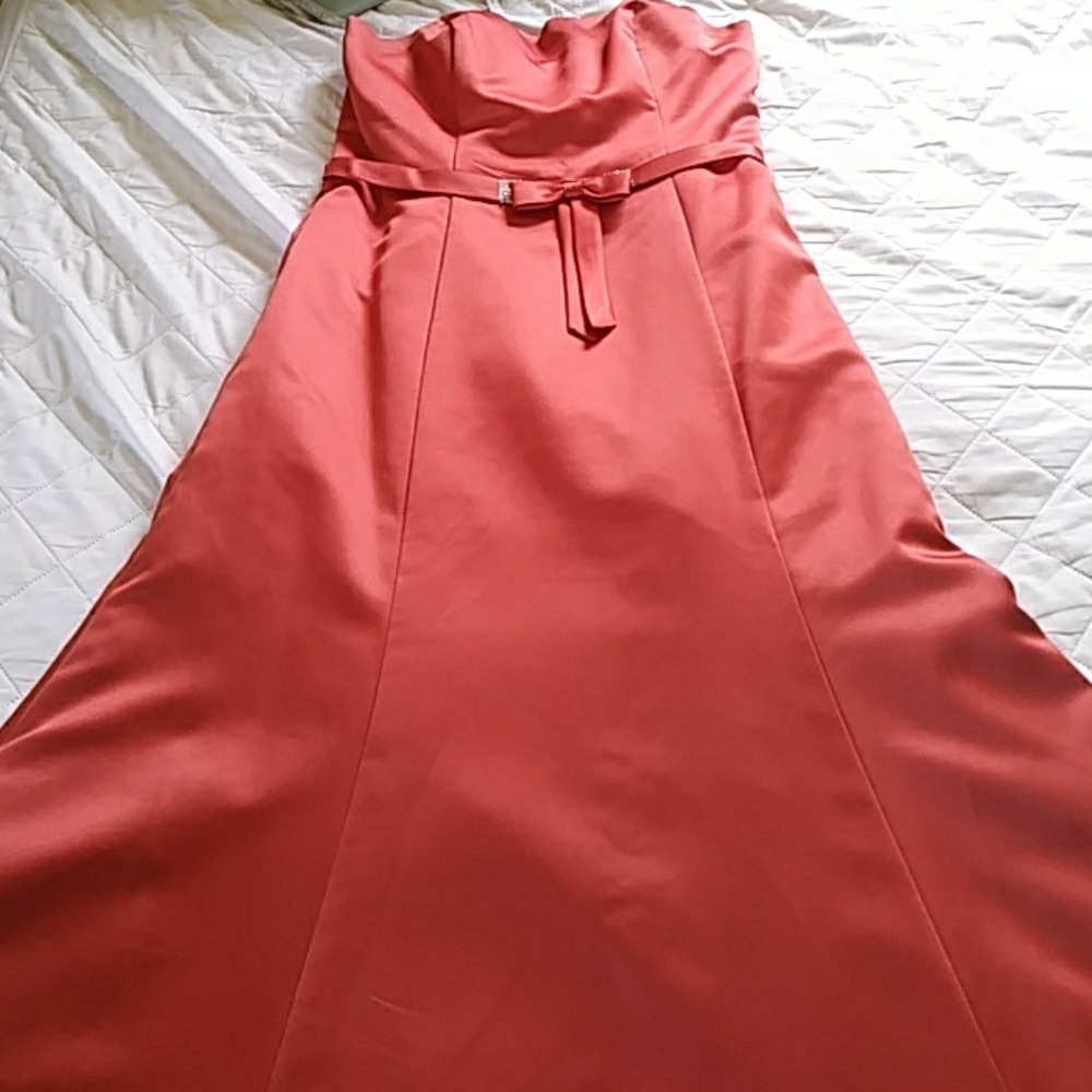 Coral formal dress